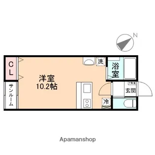 NSコーポ【105号室】の間取り