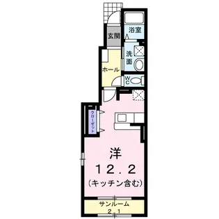 クロンドールⅡ【1階】の間取り