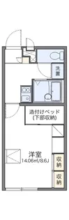 レオパレス京浜建物水橋ハイムC【106号室】の間取り