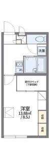 レオパレスみらい【101号室】の間取り