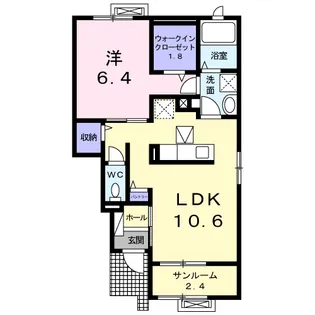 エクラデ ジュールⅠ【1階】の間取り