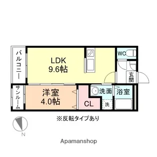 ドリーム18【205号室】の間取り