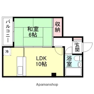 PIER辰巳【5階】の間取り