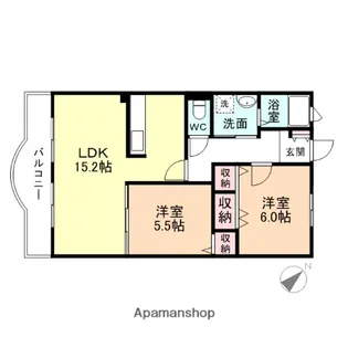 プランドール【1階】の間取り