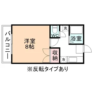自由ヶ丘ハイツ【101号室】の間取り