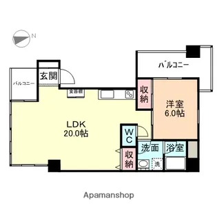 松川ハイツ【3階】の間取り