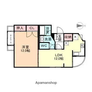 ライブリーコア【202号室】の間取り