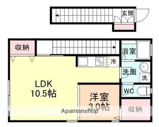 タウンハウス千石町【201号室】の間取り
