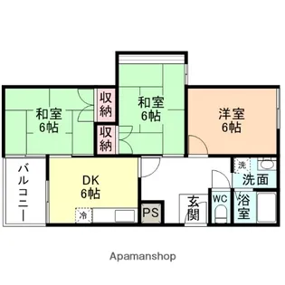 ハイツ41【C-2号室】の間取り