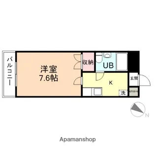 アネックス五福【3階】の間取り