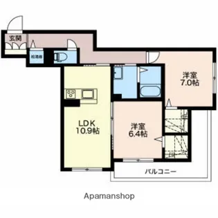 ベル モンターニュ【302号室】の間取り