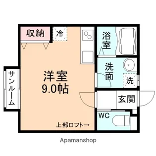 1Rの間取り画像