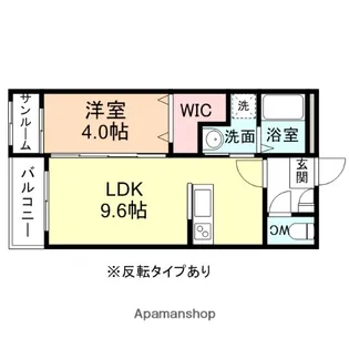 カーサフレンテ長江【2階】の間取り