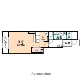プランセス【103号室】の間取り