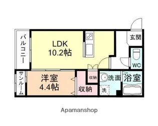 FELIZ向新庄【3階】の間取り