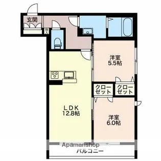 セントリビエ【302号室】の間取り