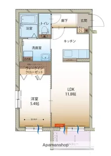 ルーナ クレシェンテ【2階】の間取り
