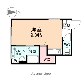 1Rの間取り画像