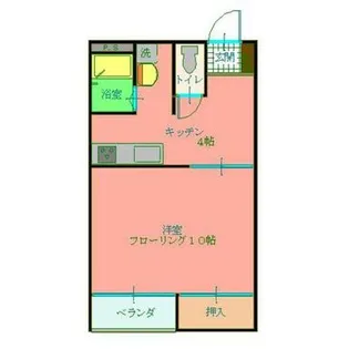 パインパレス根塚【202号室】の間取り