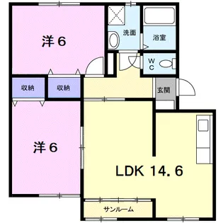 ノーヴァⅠ【2階】の間取り