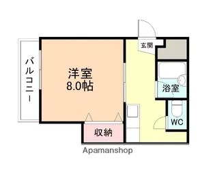 バジェット大町【201号室】の間取り