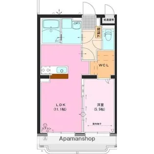 シンフォニー石坂Ⅱ【1階】の間取り