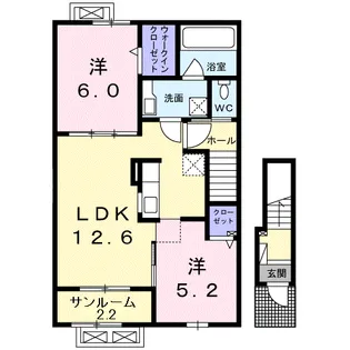 アマービレⅢ【2階】の間取り