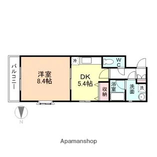 サンライズカルティエパーク【1階】の間取り