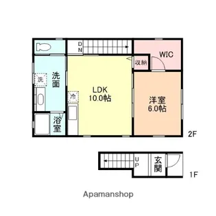 カナルパークサイドHIRO【2階】の間取り