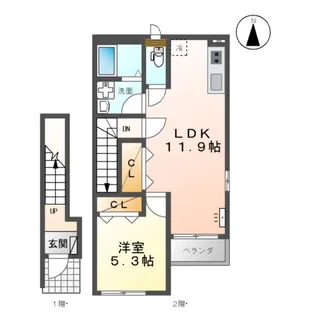 GROUSE ANNEX【2階】の間取り