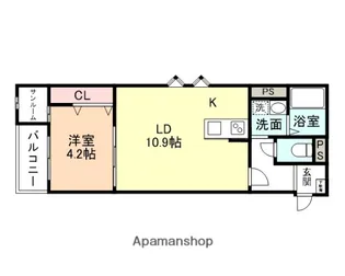 モーントブルーメ天正寺【3階】の間取り