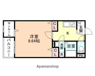 モーントブルーメ天正寺【1階】の間取り