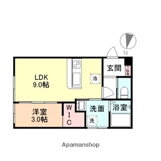 EL VITA 四ツ葉町【2階】の間取り