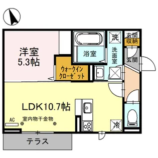 イルグラン フルール【1階】の間取り
