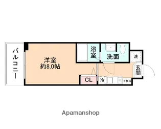 カレッジコート富山大学前【102号室】の間取り