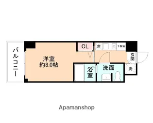 カレッジコート富山大学前【509号室】の間取り