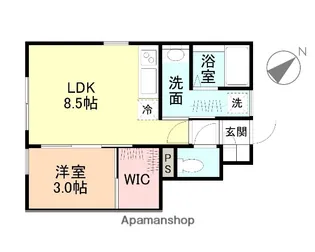 CHATONⅡ【1階】の間取り