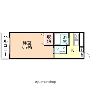 ハイツ栄里【312号室】の間取り