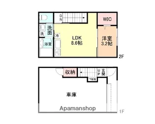 CLASSY GARAGE【2階】の間取り