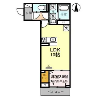 ドエル23【1階】の間取り