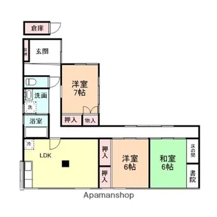 富山県富山市八尾町小長谷【一戸建】の間取り