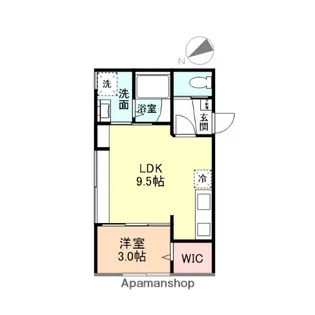 INTEGRAL東富山寿町【1階】の間取り