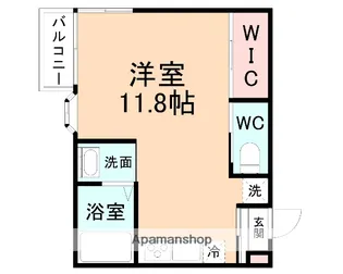 ライズ下奥井【201号室】の間取り