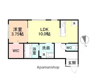 エッジモーメント愛宕【2階】の間取り
