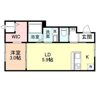 SIRIUS【206号室】の間取り