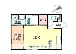 インテグラルイースト富山B棟【2階】の間取り