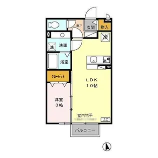 ルシエル【2階】の間取り