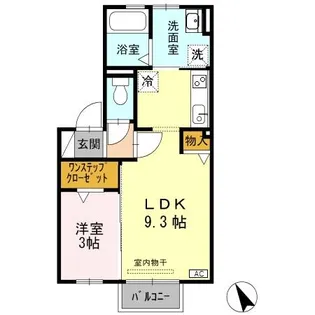 ドリームハイツ【2階】の間取り