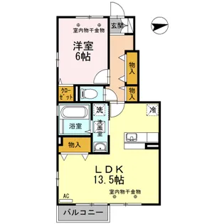 PERIDOT Ⅰ【1階】の間取り