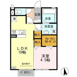 リシェス・オカザキⅣ【1階】の間取り